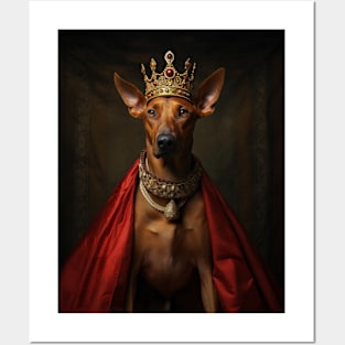 Majestic Red Dobermann - Medieval German King Posters and Art